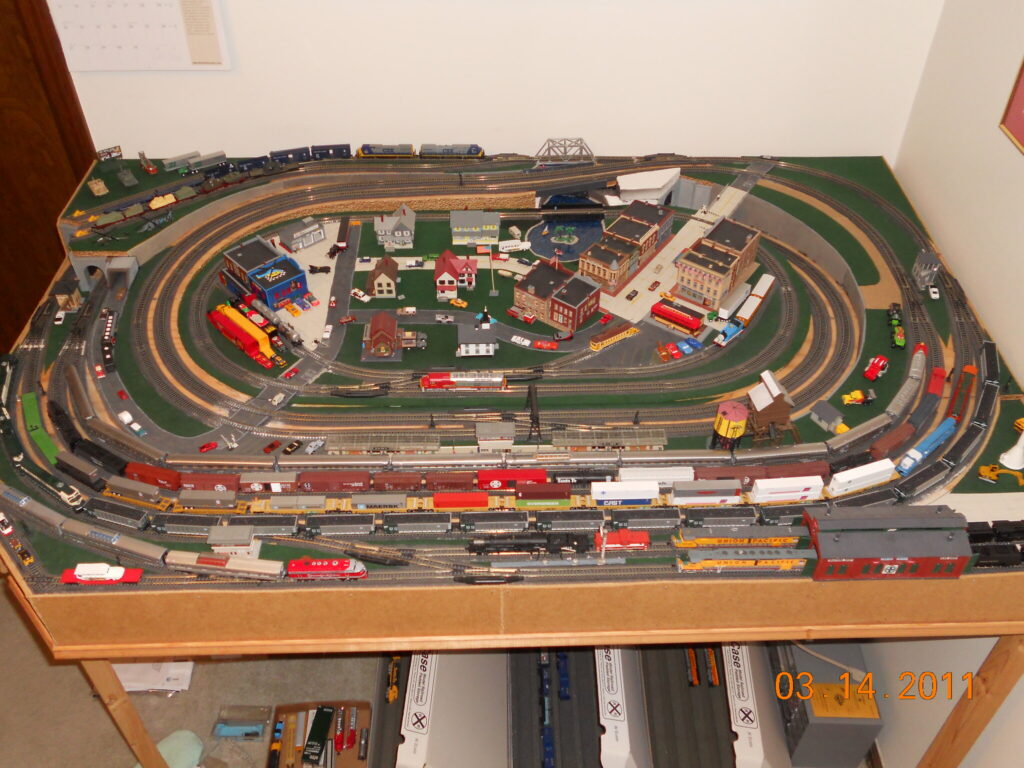 N scale tabletop layout