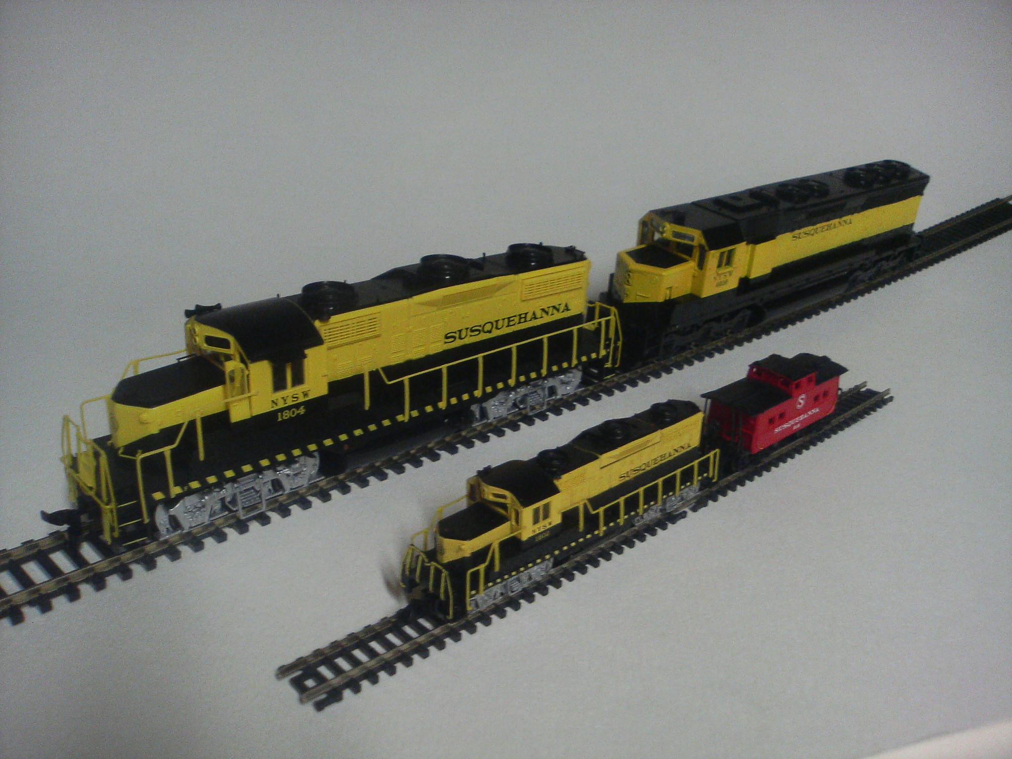 New York, Susquehanna and Western Railway models in N scale and HO scale.